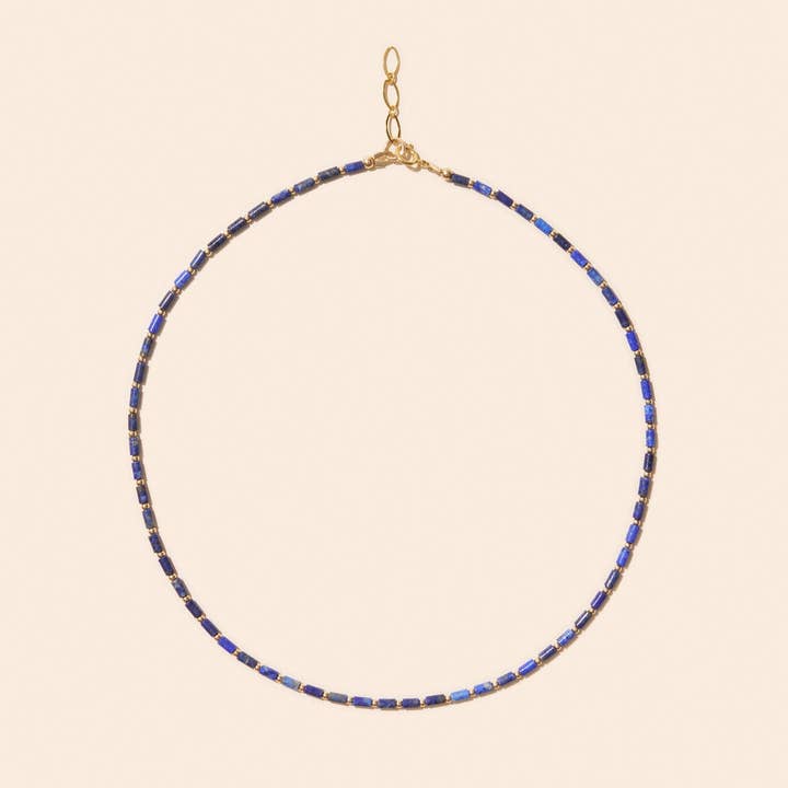 BAIA LAPIS LAZULI HALSKÆDE for engroshandel hos Camille Colette Studio