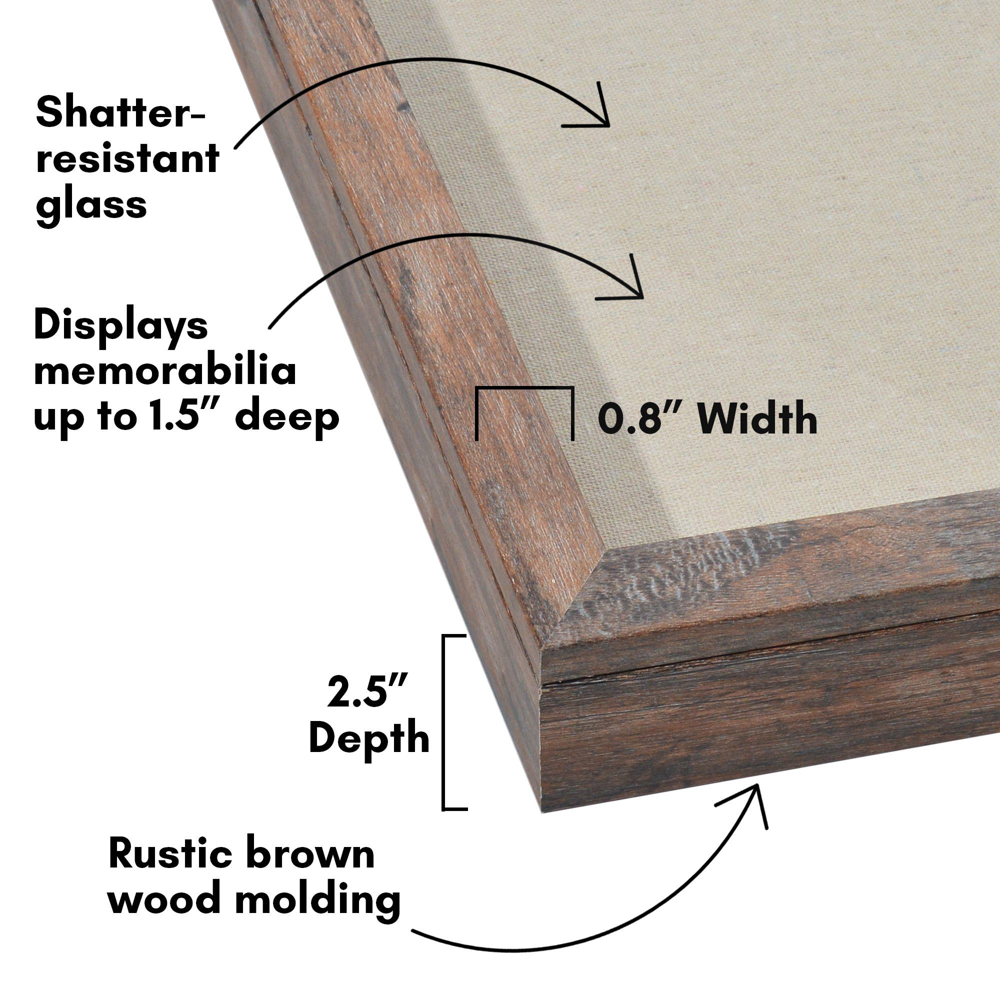 Americanflat - Wholesale Picture Frame - Americanflat Front Loading Shadow Box Frame for Keepsakes10