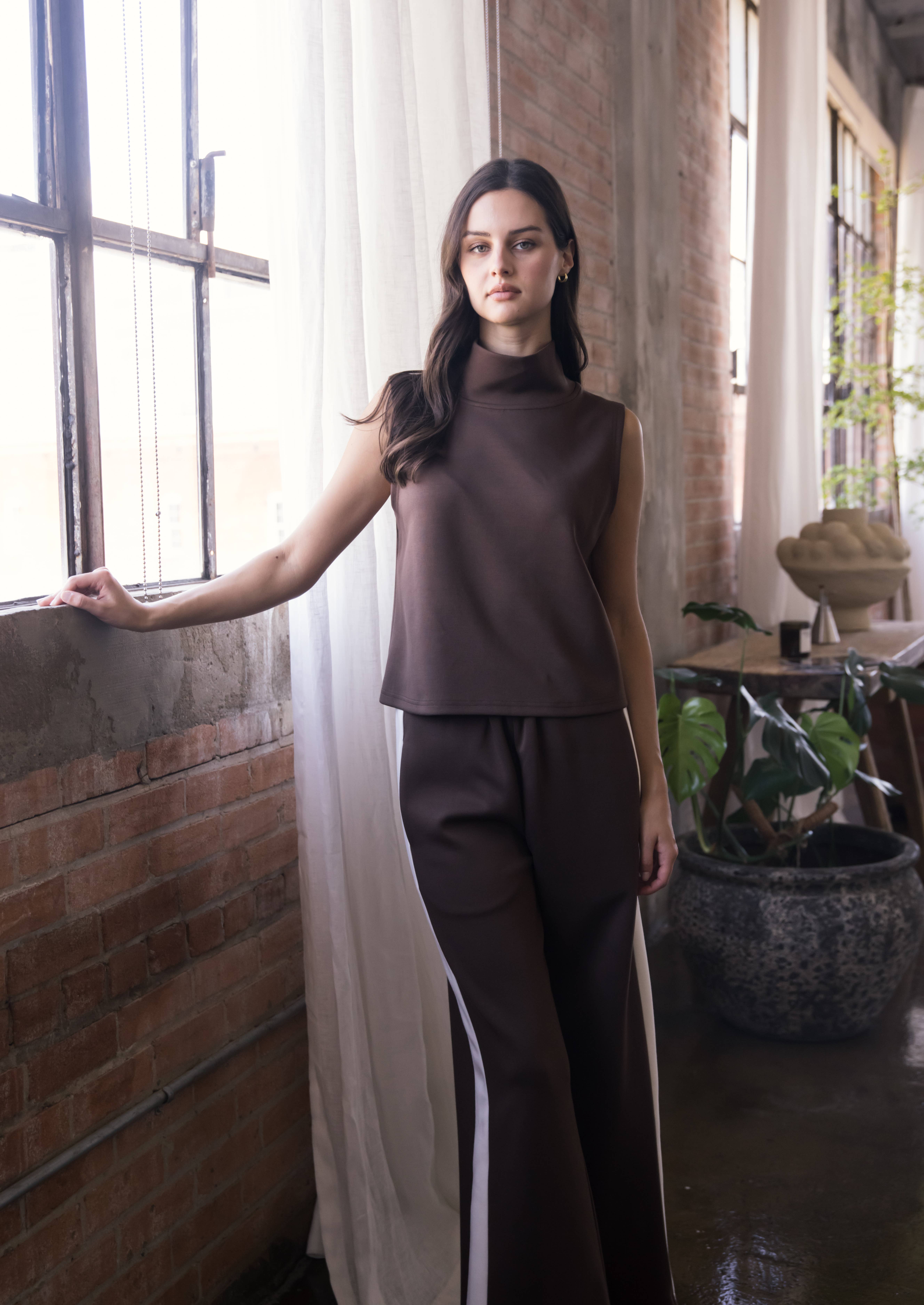 P. CILL - Wholesale Knit Top - Women's - P. CILL Butter Modal Cowl Neck Sleeveless Top32