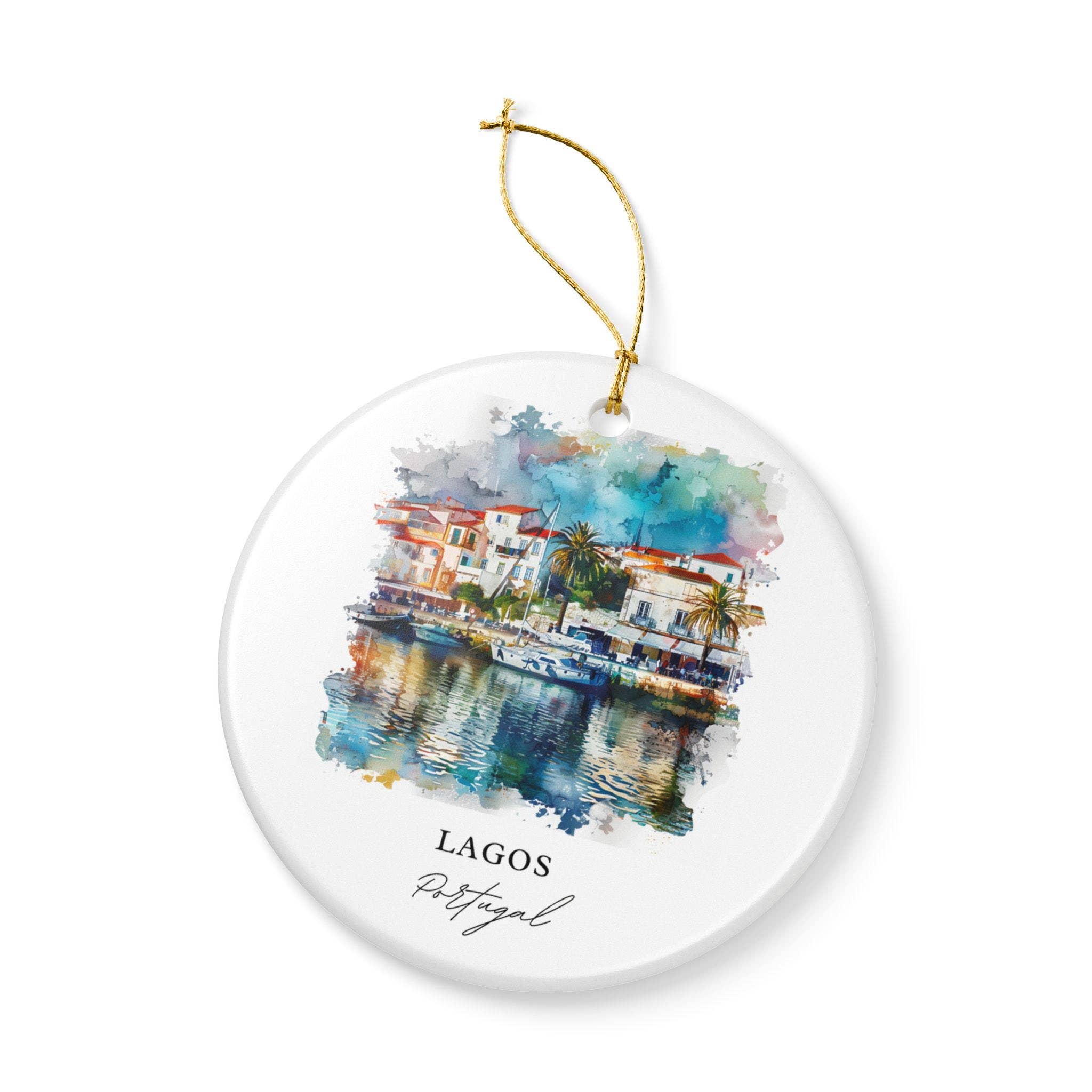 Premium Travel Art - Wholesale Ornament - Lagos Portugal Ornament: Unique Lagos Souvenir, Lagos Xmas Decor, and Authentic Lagos Portugal Gift2