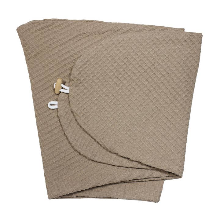 Cover for nursing pillow waffle pattern taupe for wholesale by HOBEA-Germany GmbH