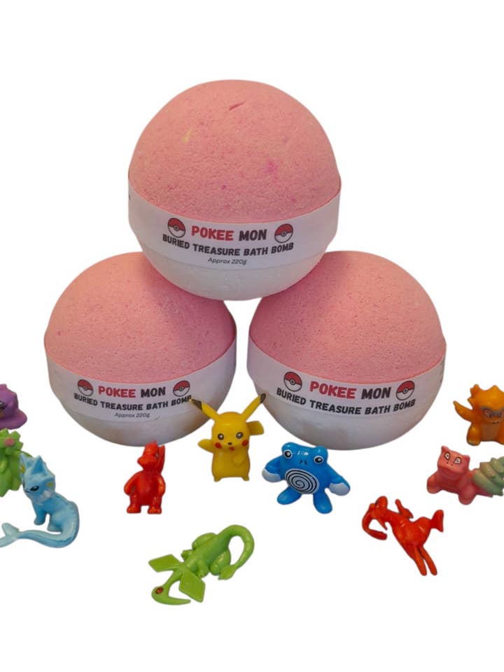 Hidden Treasure Pokee Bath Bomb for wholesale by Enchanting Bath Bombs