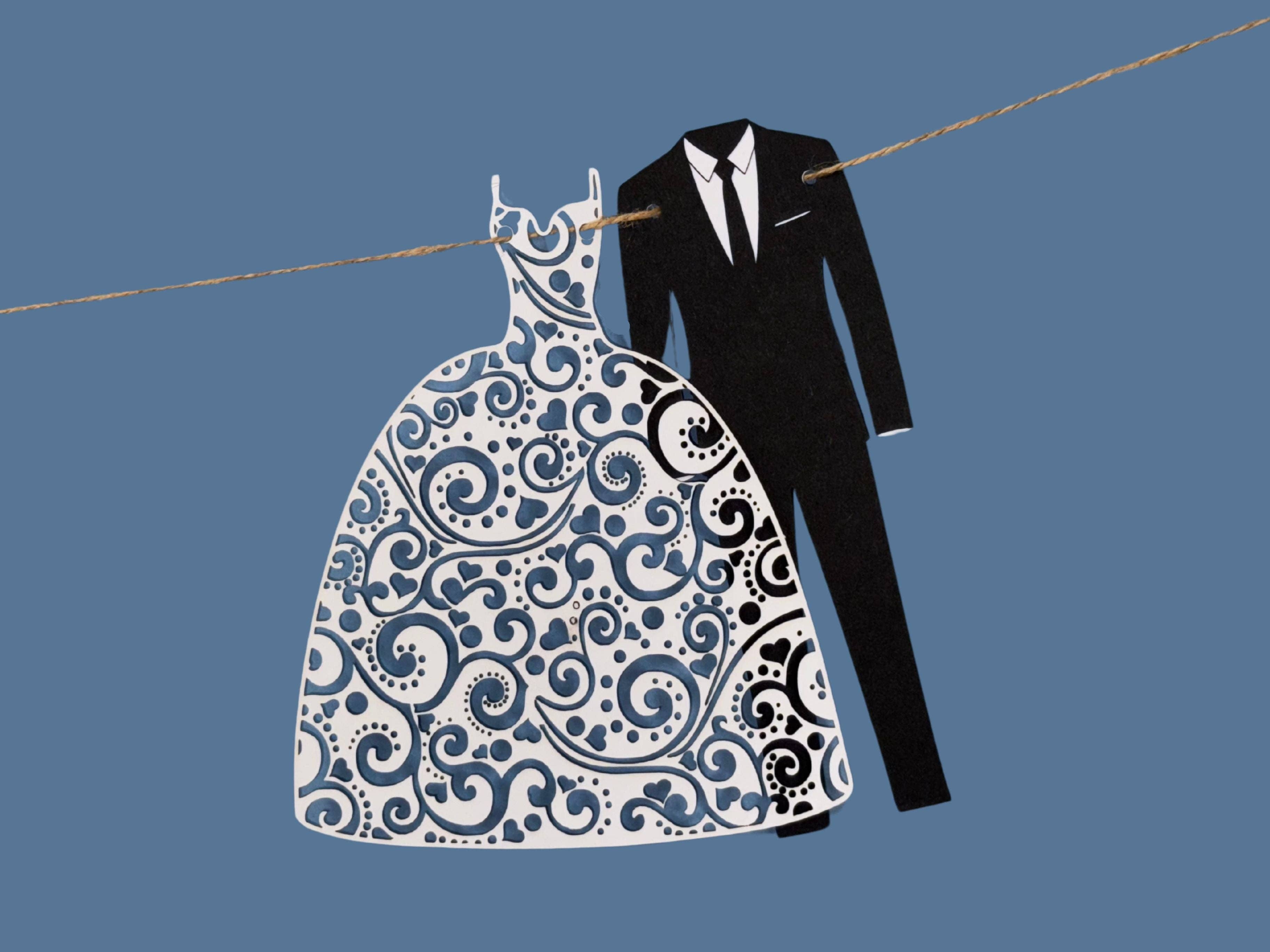 The Creative Garland Company - Wholesale Bunting/Garland - The Wedding Garland - Bride and Groom2