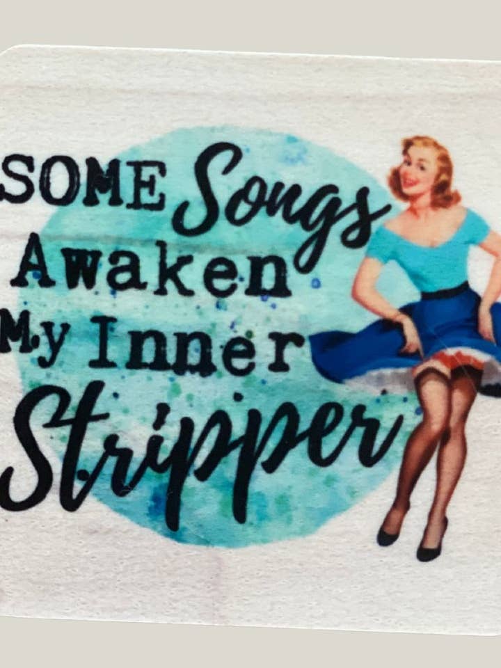 Retro Housewife Magnet - Stripper for wholesale by Fox and Fiddle Designs