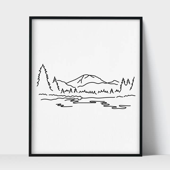 National Park Lassen Volcanic Unframed Art Print for wholesale by Scenic Route Shop