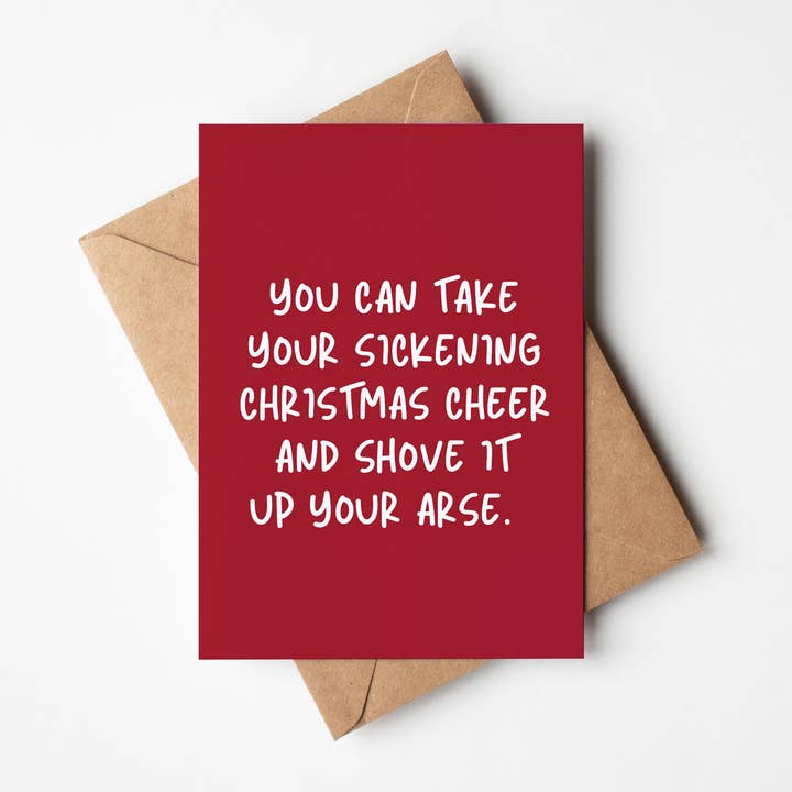 Scroogey julekort for engroshandel hos Moonshine Prints