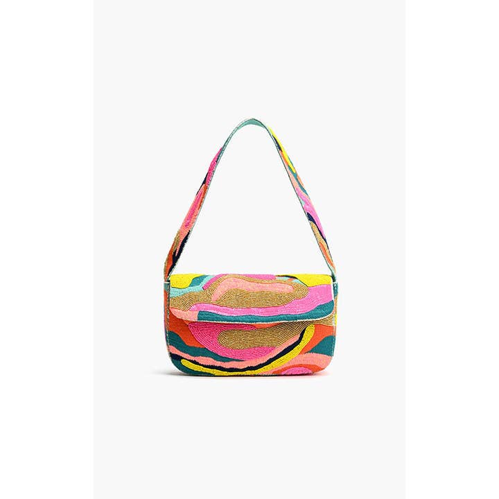 America & Beyond - Wholesale Shoulder Bag - Women's - Daphne Embellished Shoulder Bag