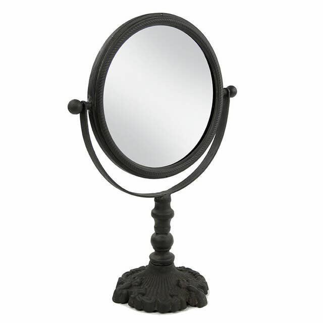Vagabond Vintage - Wholesale Vanity Mirror - Classic Round Cast Iron Pivoting Vanity Mirror2
