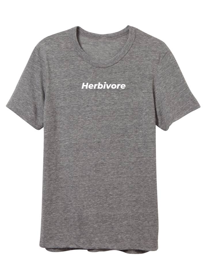 Dark Heather Grey Herbivore Recycled Tee for wholesale on Faire0