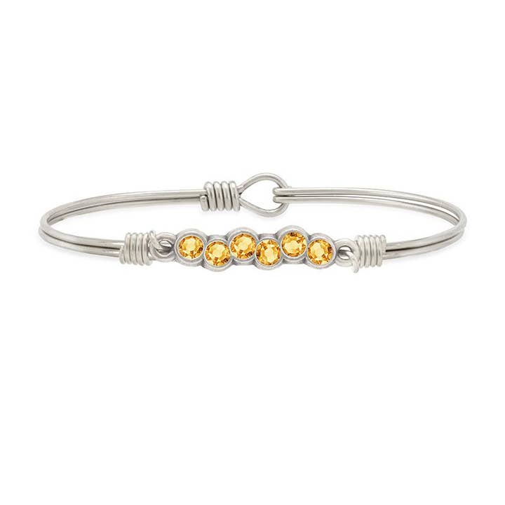 Luca + Danni - Wholesale Bangle Bracelet - November Starlight Birthstone Bangle Bracelet