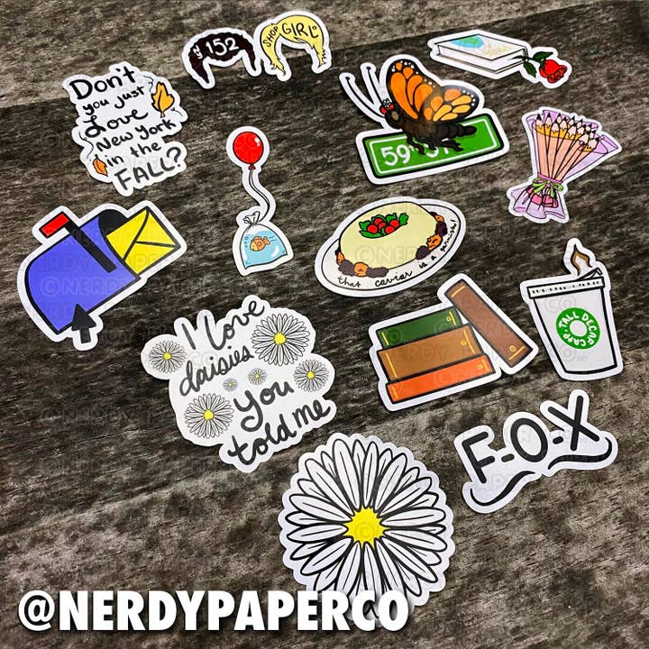 You Got Mail - Pack d'autocollants en vinyle dessinés à la main pour la vente par NERDY PAPER CO.