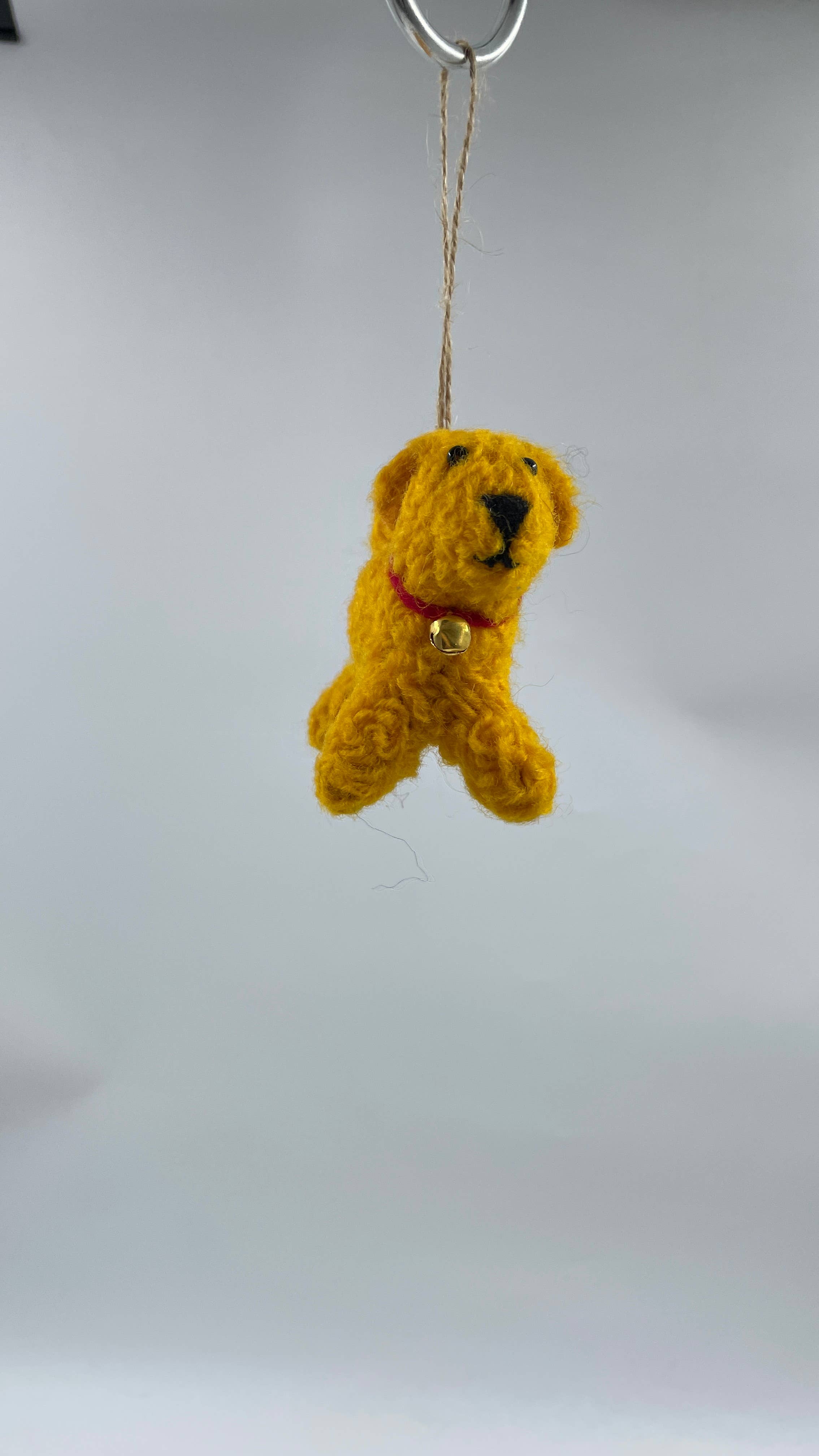 Funky Yak Ltd - Wholesale Keychain – Women's - Handmade Cute Felt Orange Dog Keyring