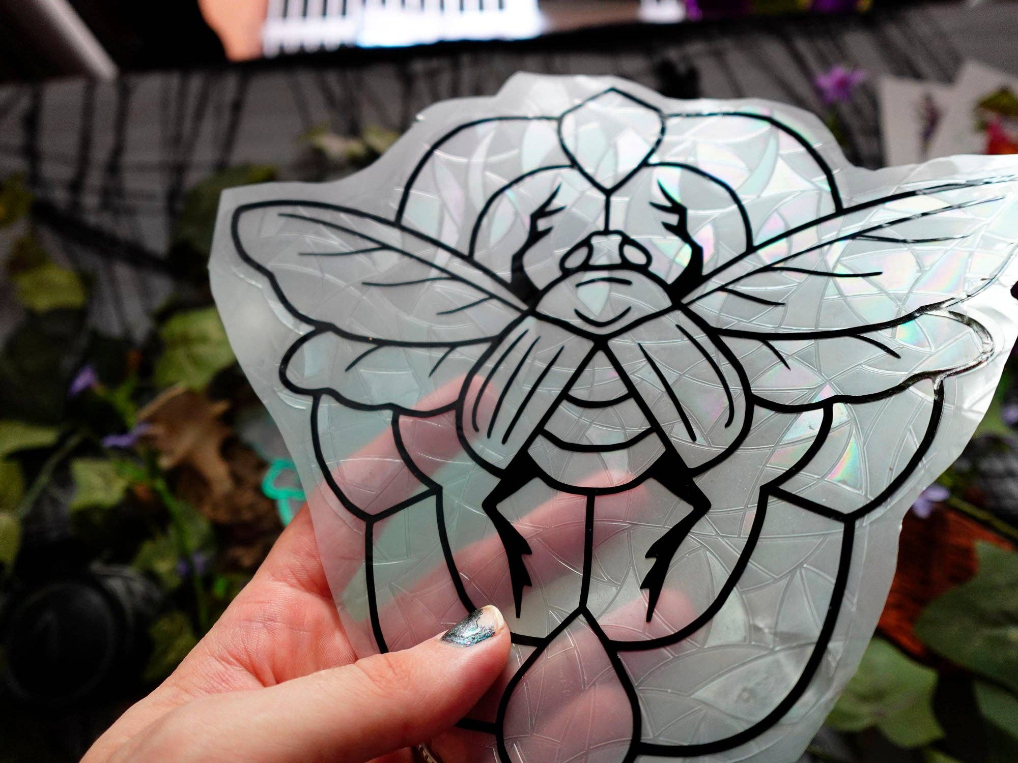 Tia Kinsman - Wholesale Suncatcher - Magic Moth Rainbow Window Cling5