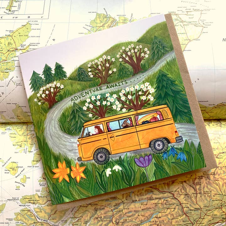 Adventure Awaits Greeting Card for wholesale by Samantha Dolan