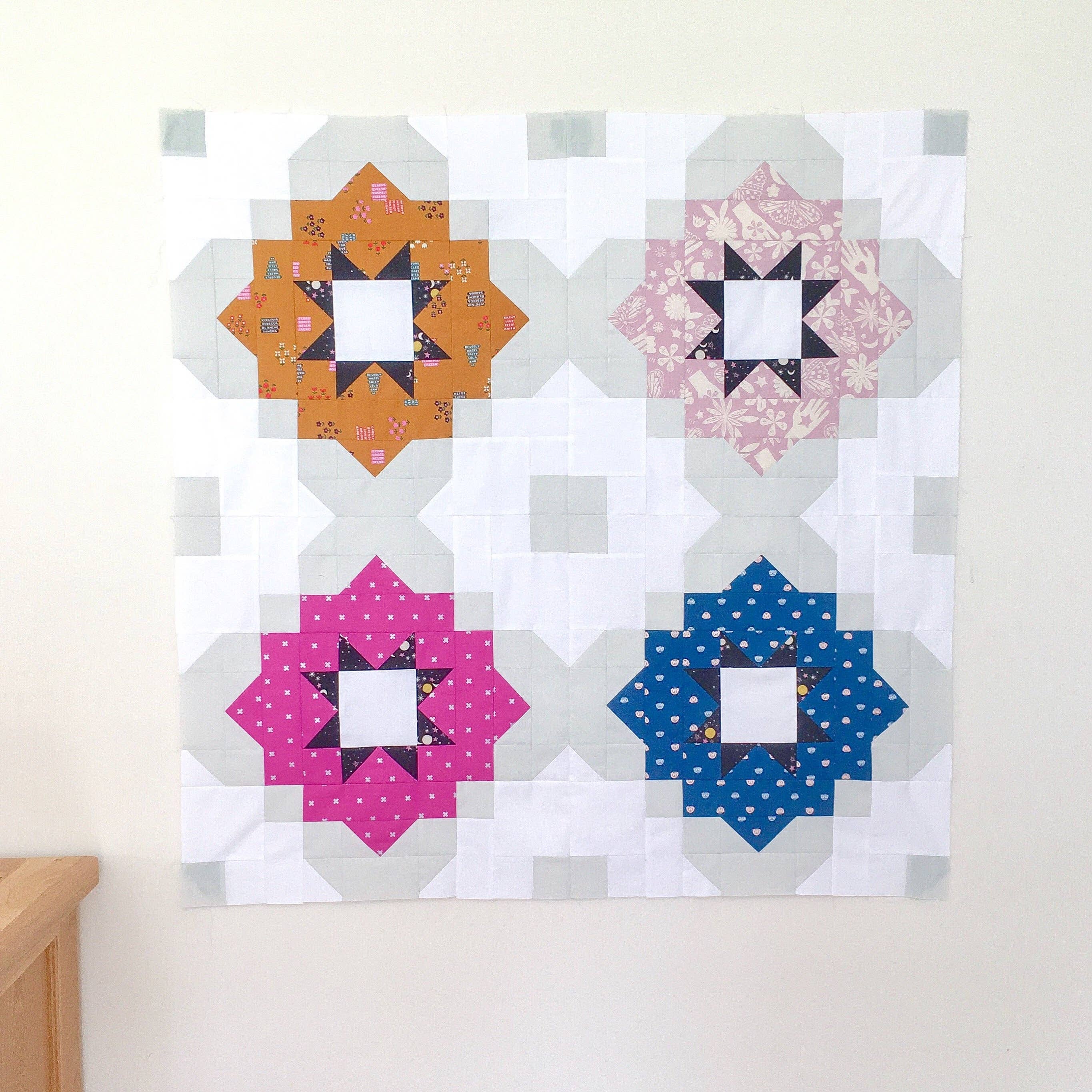 Lou Orth Designs – Großhandel Bastel-Nähset – Vintage Tiles Quilt - Papiermuster5