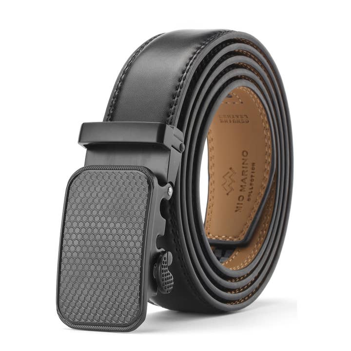 Mio Marino - Wholesale Belt - Men's - Labyrinth Pattern Ratchet Belt