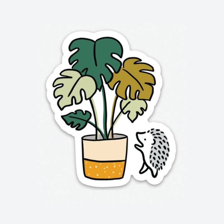 Tales of Eleanor - Wholesale Sticker - White Monstera Sticker