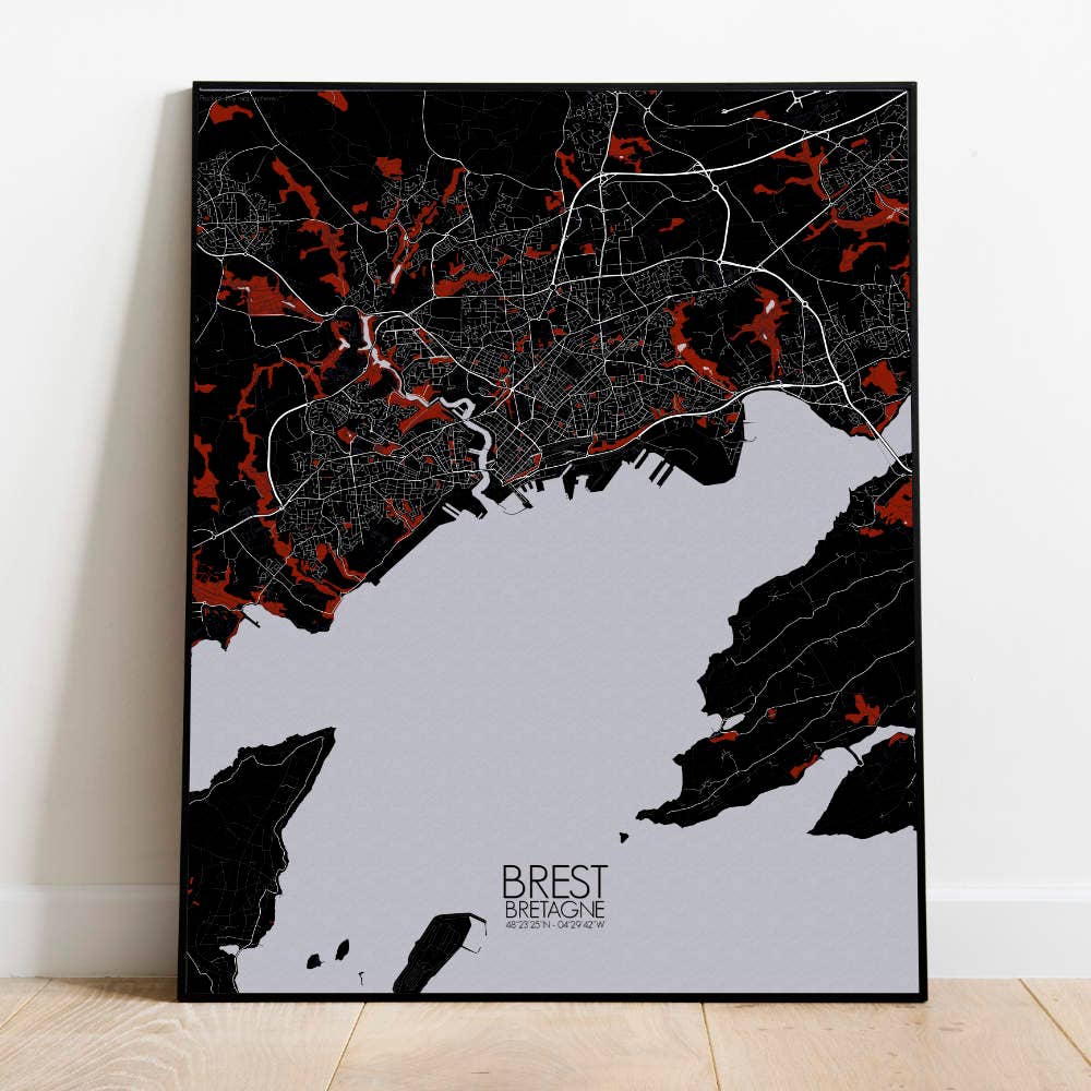 mapospheres - Venta al por mayor Pósteres - Poster de Brest | Francia14