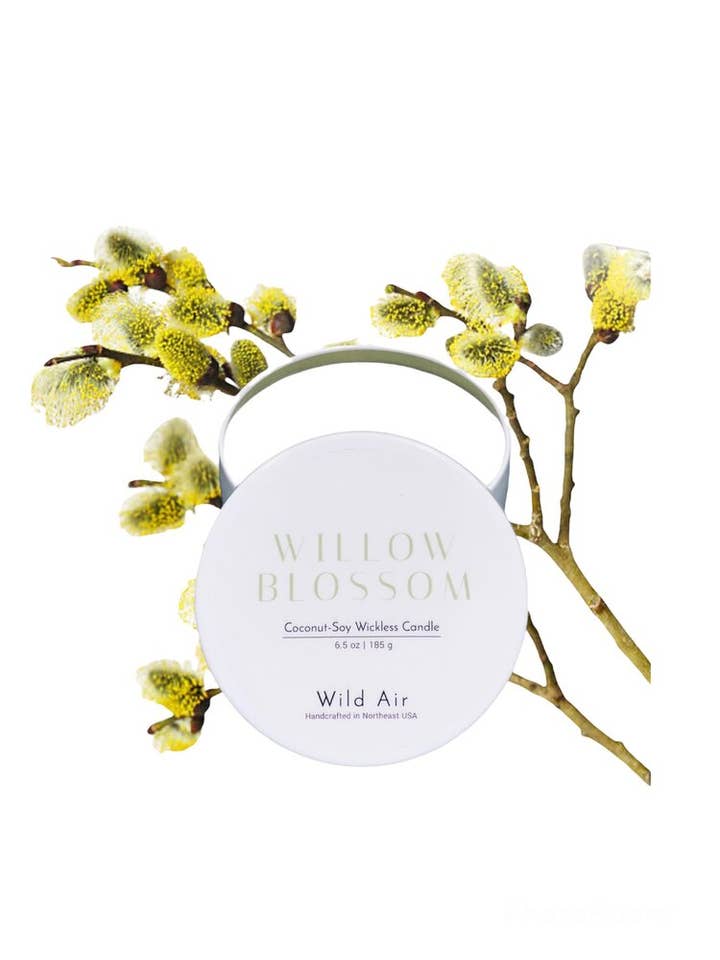 Willow Blossom Wickless Candle 6.5 oz for wholesale by Wild Air