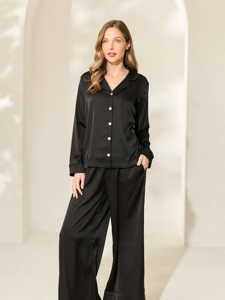 Black Heavenly Pajamas for wholesale by By Catalfo