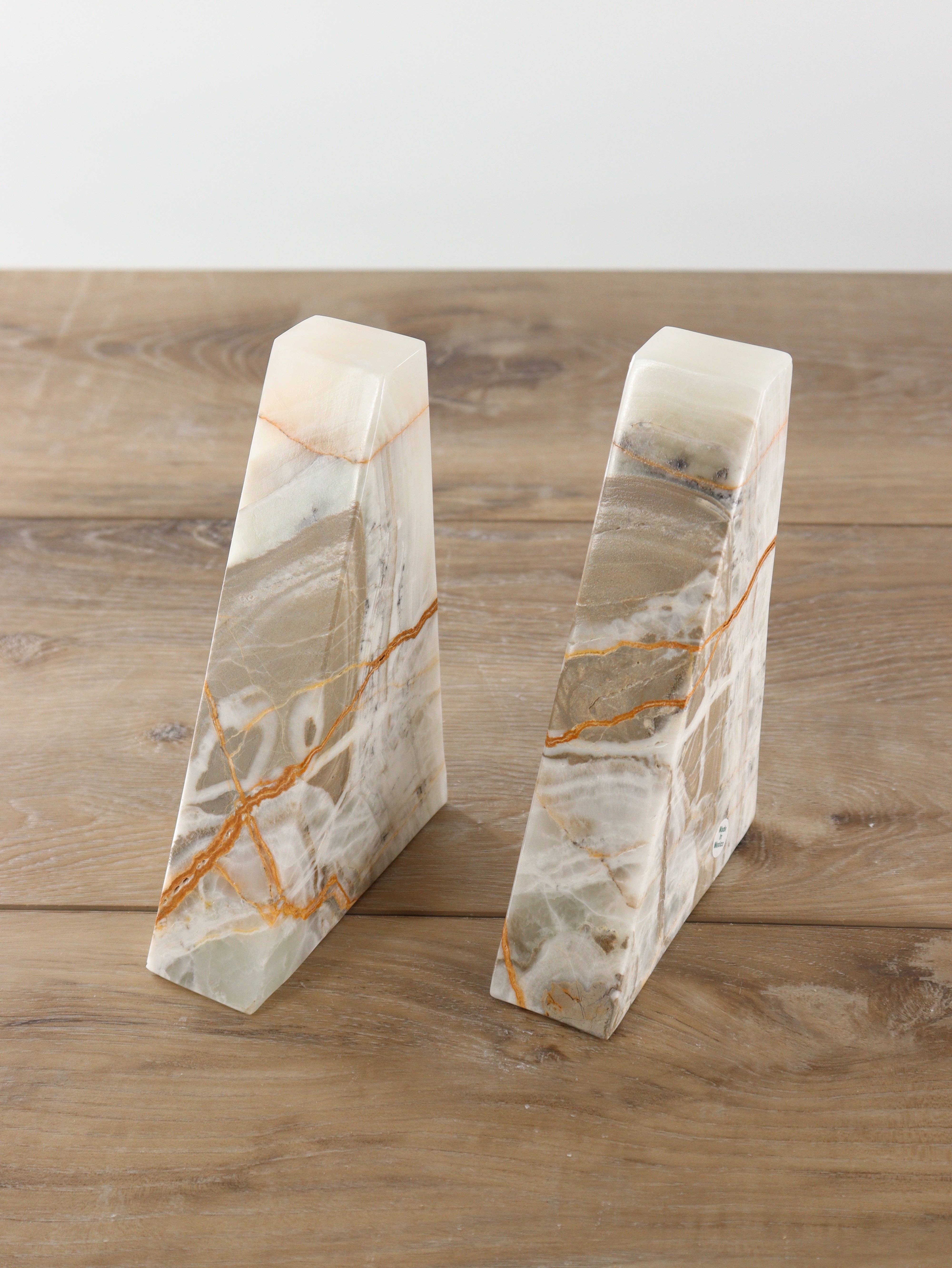 Mi Esperanza Minerals – Großhandel Buchstütze – Grün polierte Onyx-Buchstützen5