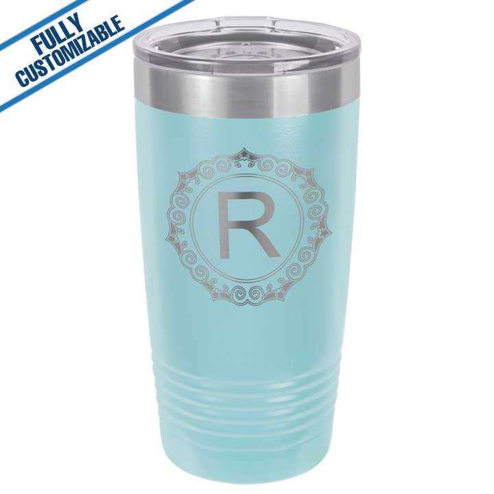 GiftWorksPlus - Wholesale Insulated Mug/Tumbler - 20oz. Engraved Tumbler with Flip Lid - Fully Customizable6