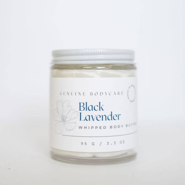 Black Lavender Whipped Body Butter for wholesale by Genuine Bodycare