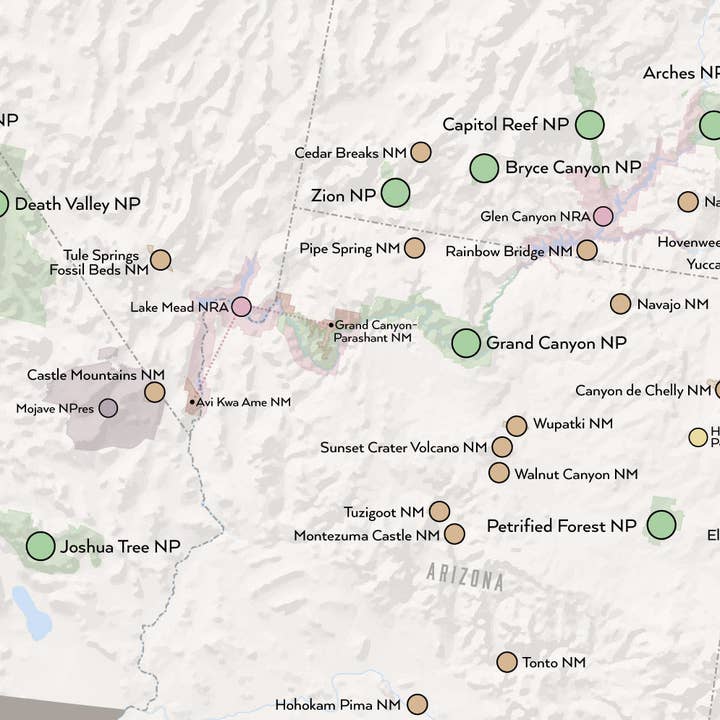 Best Maps Ever - Wholesale Poster - US 433 National Park System Units Map 24x36 Poster8