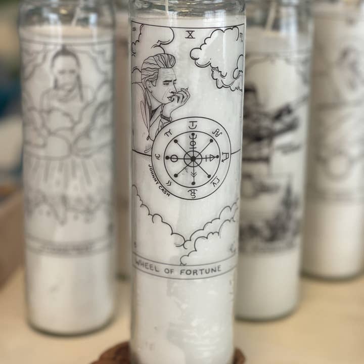 The Outlaw Oracle - Wholesale Votive Candle - Outlaw Prayer Candle(s): Black and White