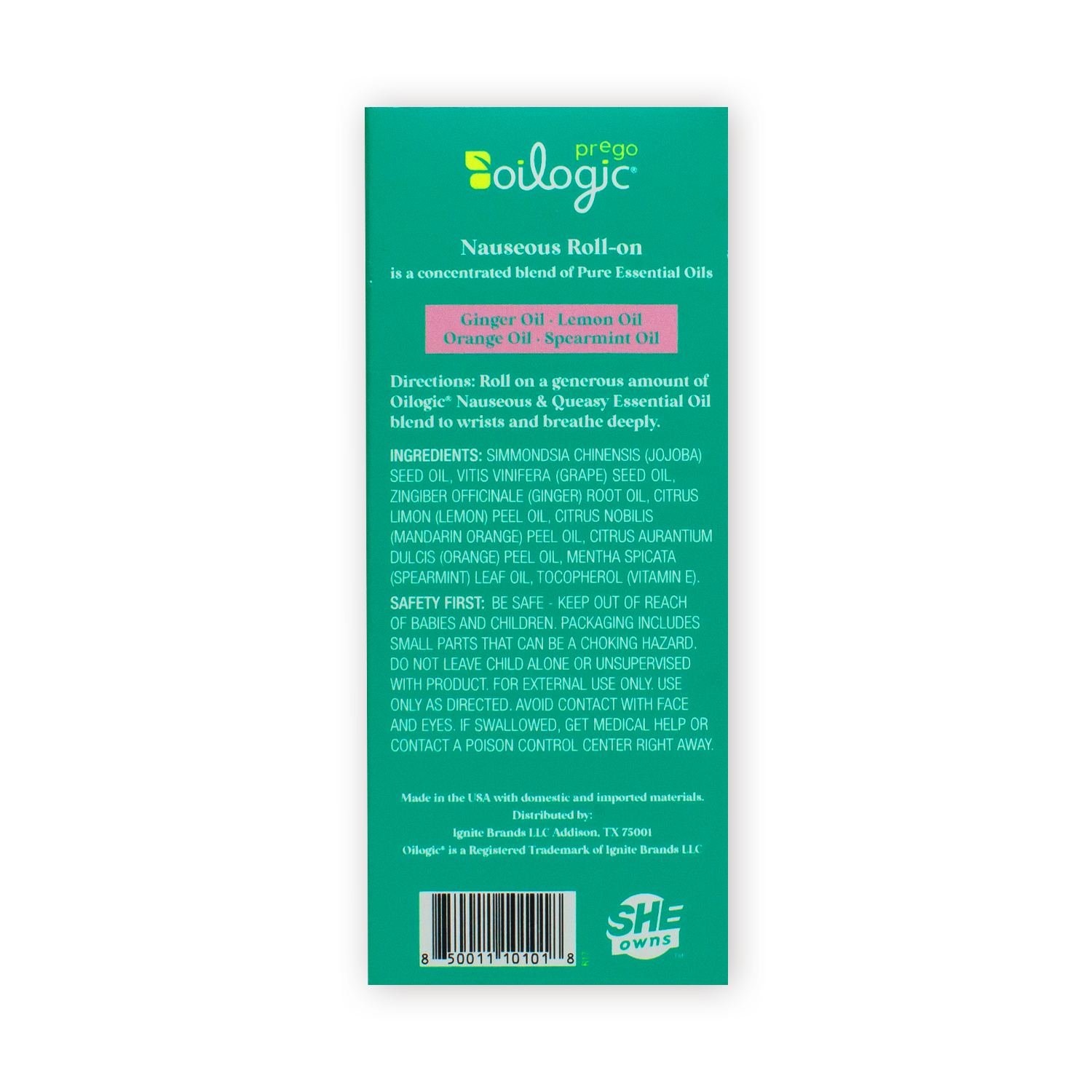Oilogic Baby & Kid Solutions - Wholesale Essential Oil Roll-On - Prego Nausea Essential Oil Roll-On1