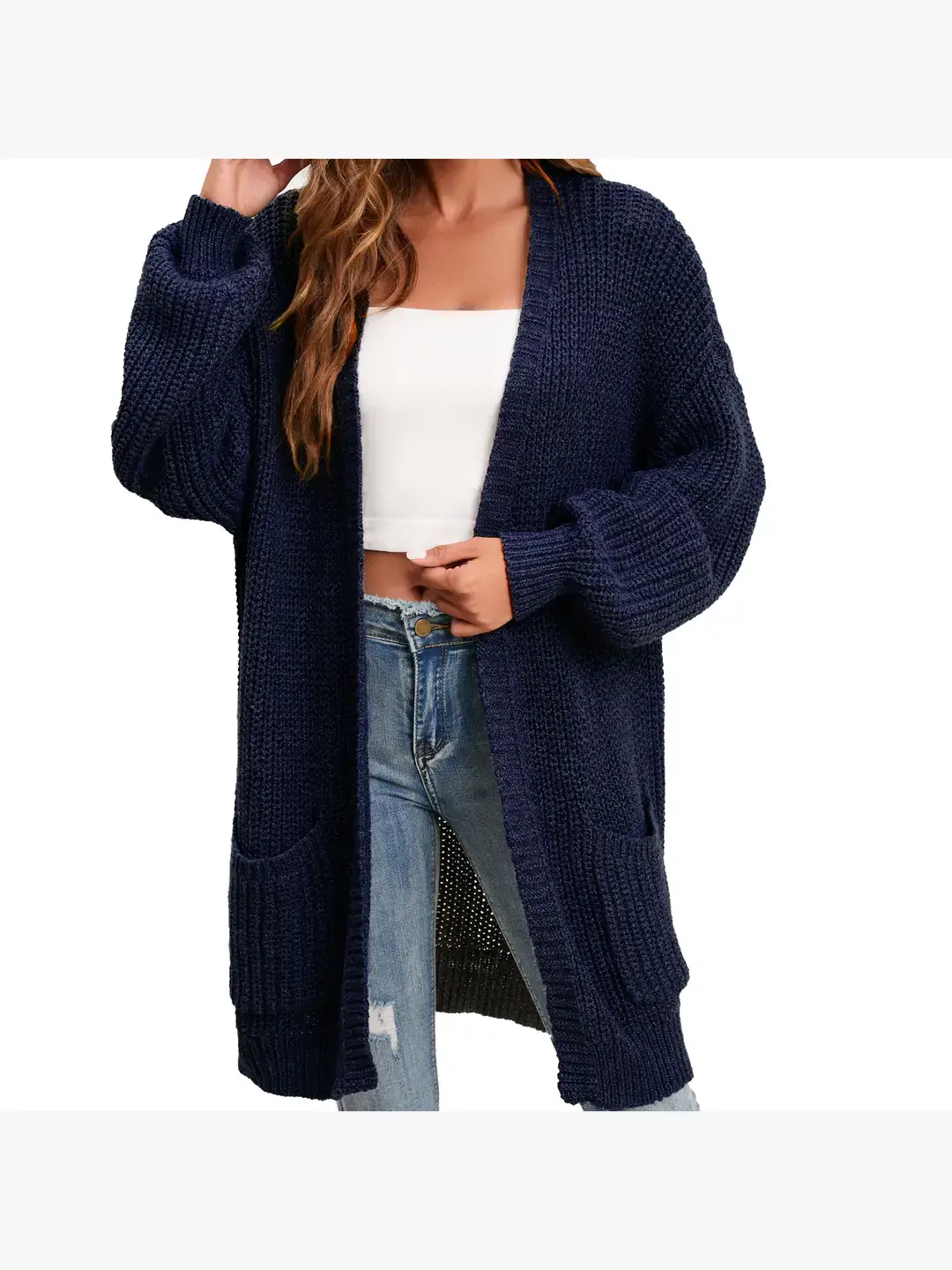 GEXWORLDWIDE - Wholesale Cardigan - Women's - Women's Cardigan Sweater Oversized Cable Knit Coat10