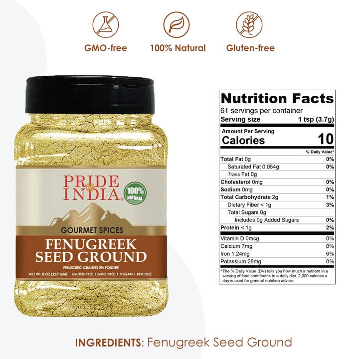 PRIDE INDIA BRANDS - Wholesale Dried spice - Fenugreek Seed Ground – Gourmet Indian Spice5