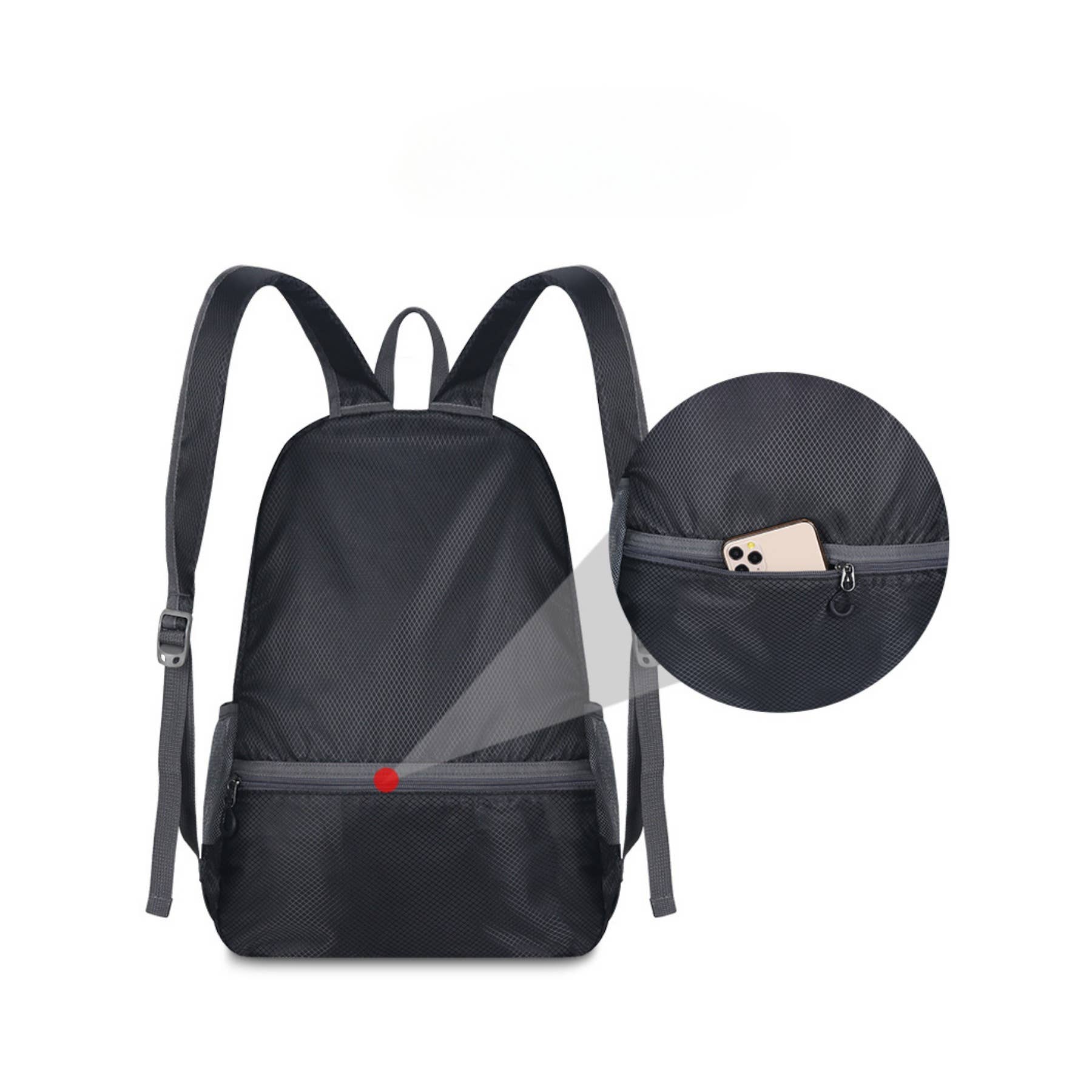 wandf – Mochila - Unissexo por atacado – Mochila Dobrável Leve - Saco de Viagem em Nylon Impermeável7