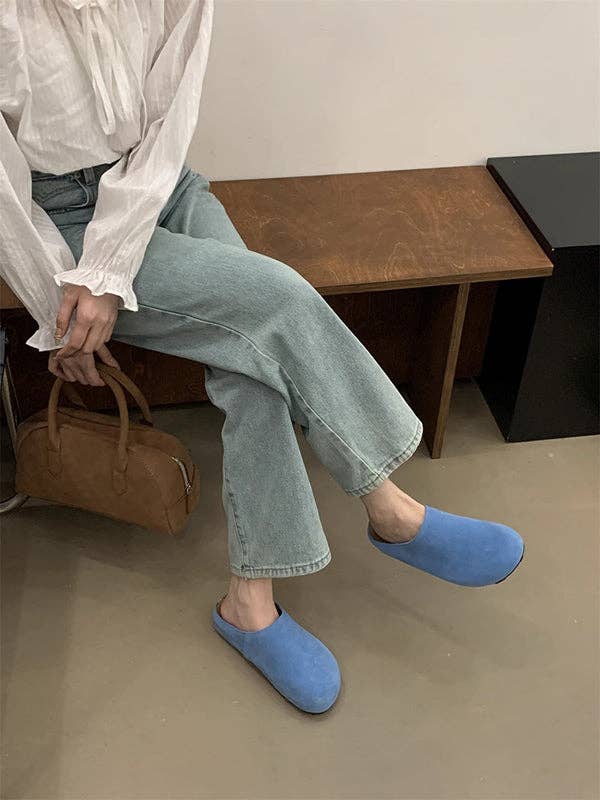 VividLux - Wholesale Slippers - Women's - Round-Toe Split-Joint Flat Shoes Slippers&Mules6