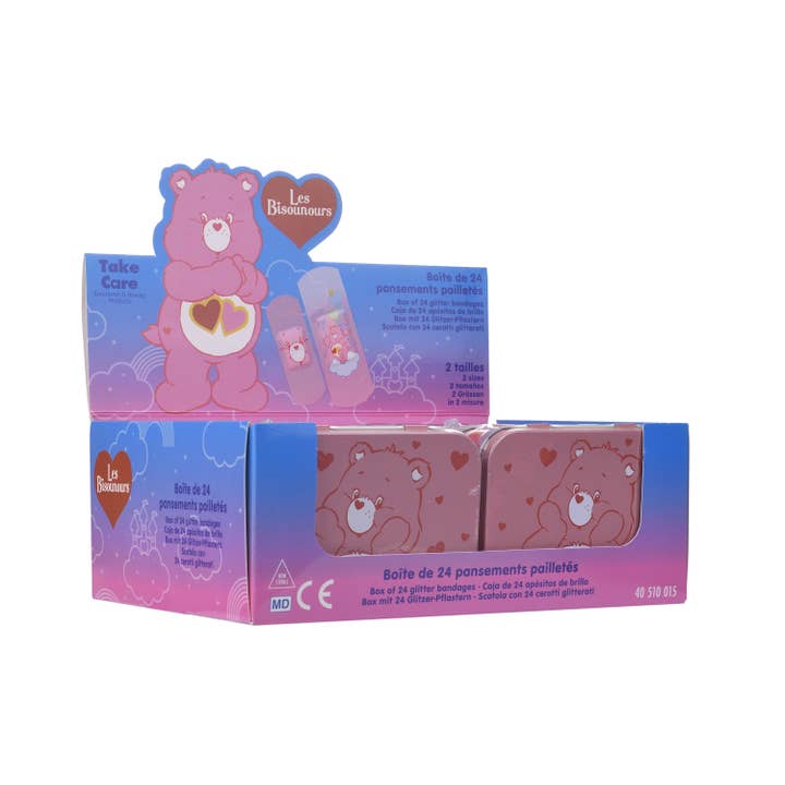 Takecare - Wholesale Bandaids/Bandages - Kids & Baby - Bisounours - Metal Bandage Box (24 bandages)12