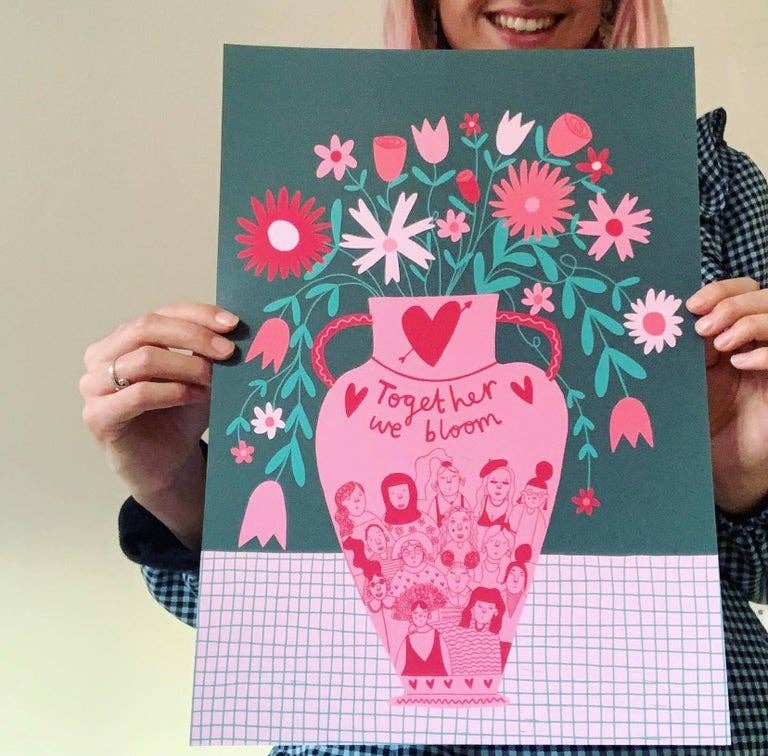 Ellastrated - Wholesale Art Print - Together We Bloom Print1