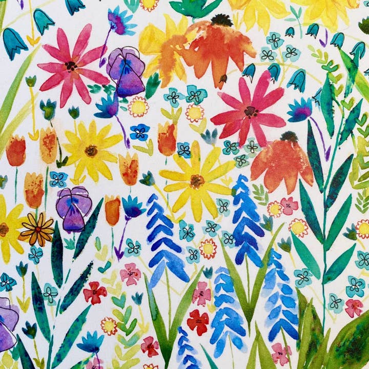 Hyacinths & Bluebells A4 Prints x5 for wholesale by Badibidu Watercolours