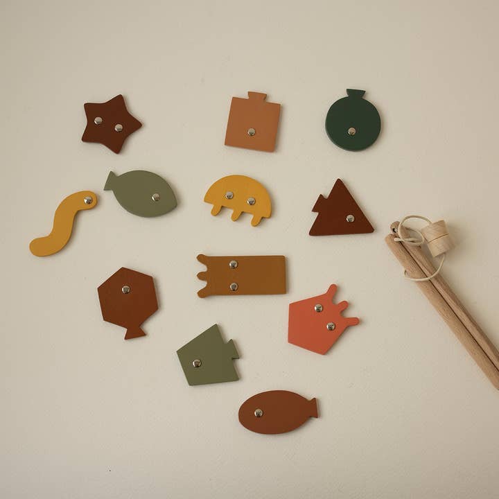 Babai – Großhandel Holzspielzeug – Kinder – Angelspiel auf den Magneten. Lustige Geometrie und Farben3