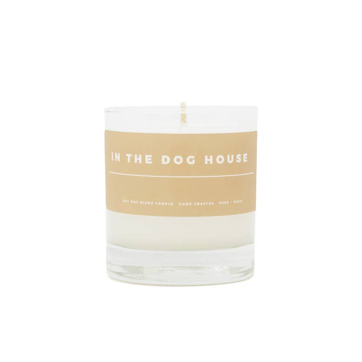 Pure + Good - Wholesale Jar/Filled Candle - In The Dog House: Sandalwood + Hinoki, Soy Wax Blend Candle1