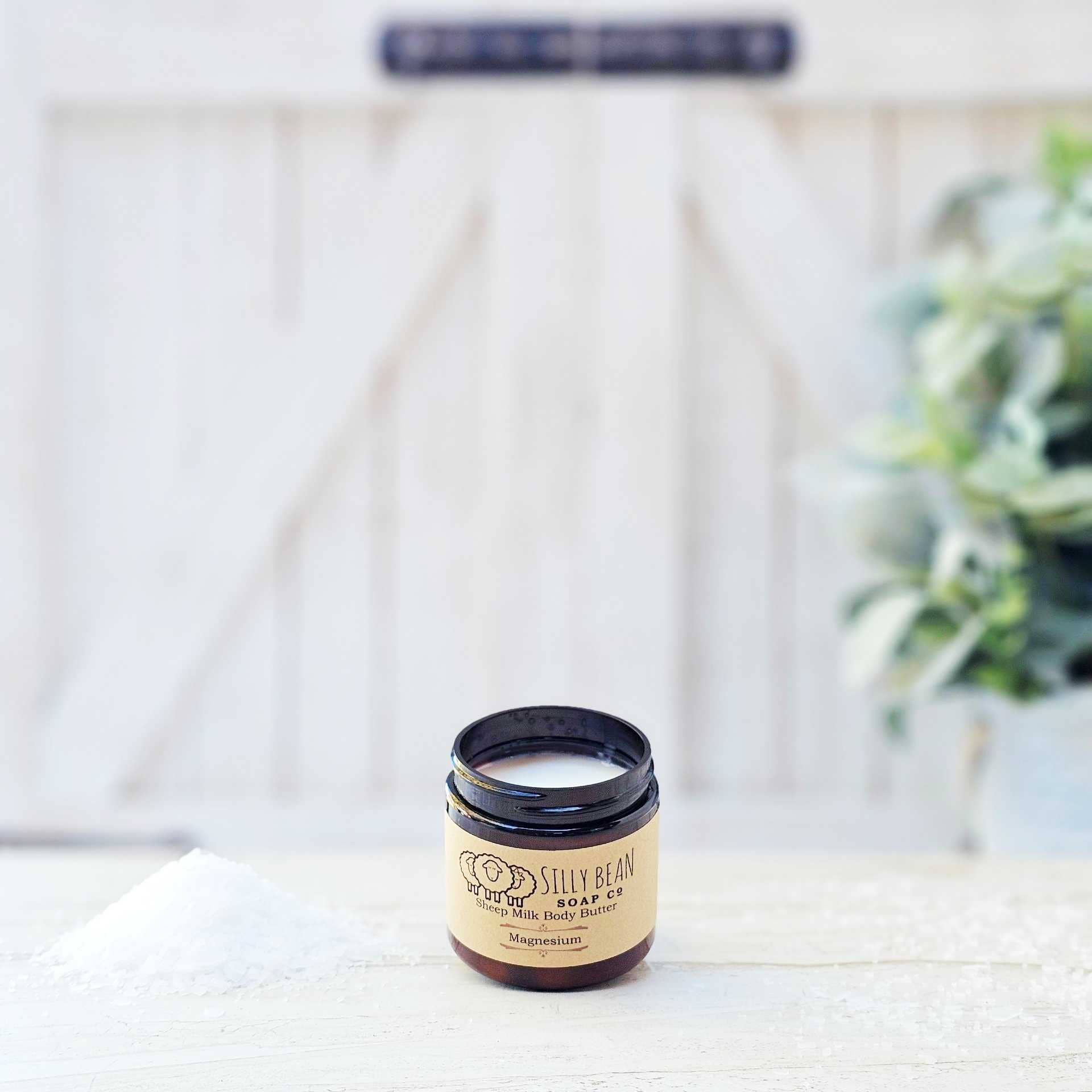 Silly Bean Soap Company - Wholesale Muscle Lotion/Rub/Gel - Magnesium Infused Sheep Milk Body Butter1