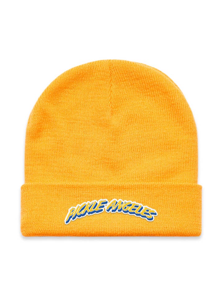 Pickle Angeles Beanies (1 Gold, 1 Blue left, Final Sale $15) for wholesale by Ace the Moon