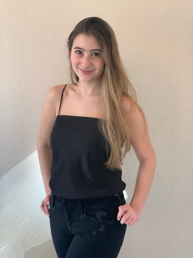 The Michelle Black Tank Bodysuit for wholesale by 8apart