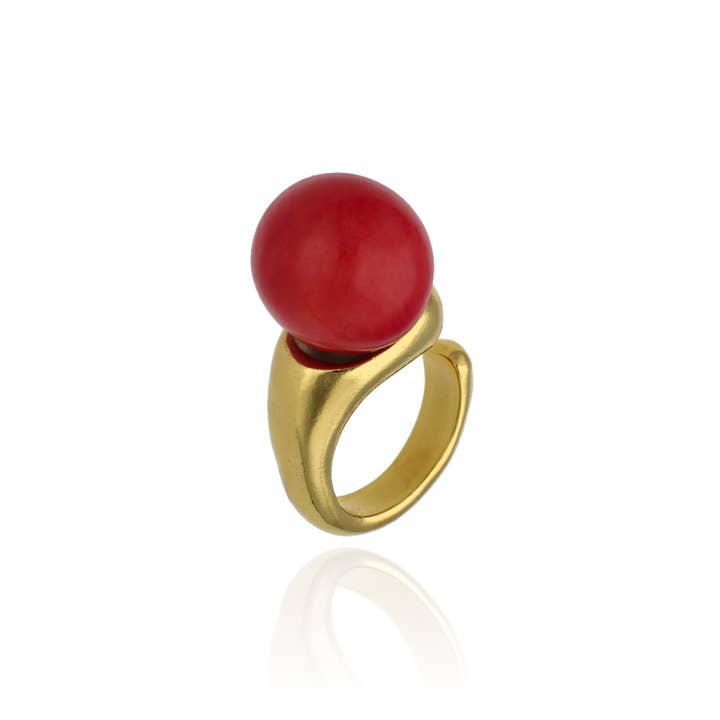 Orbit Essence Ring 24k Gold Plated for wholesale by Las Joyas de Amanda