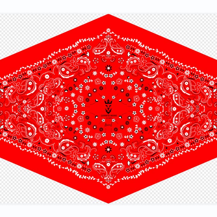 Malibu & Beyond Co /LENNOX MODE - Wholesale Bandana - Women's - Iconic classic Rock & Roll Paisley Bandana in Diamond shape!1