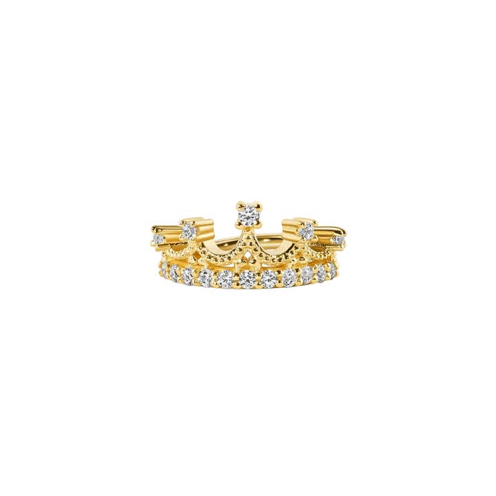 Queen Francesca – 14K/18K Gold Multi-Stone Clicker Ring for wholesale by Piercing-zone