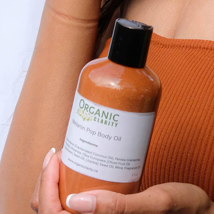 Melanine Pop Lichaamsolie voor wholesale door Organic Clarity