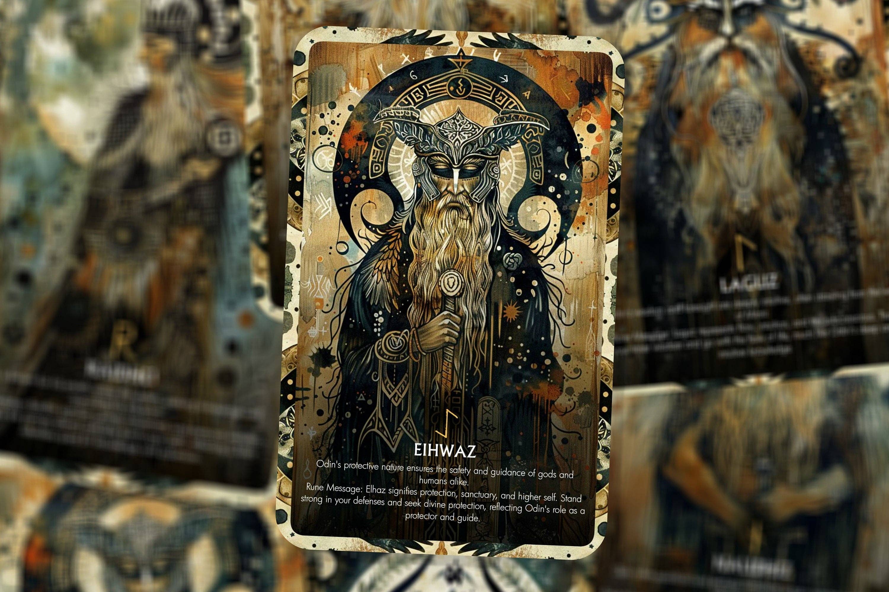 Ibiza Tarot USA - Wholesale Tarot Cards - The Runes of Odin - 26 cards - Runes Oracle - Oracle Deck - Fortune Telling - Divination tools - Oracle Gift1