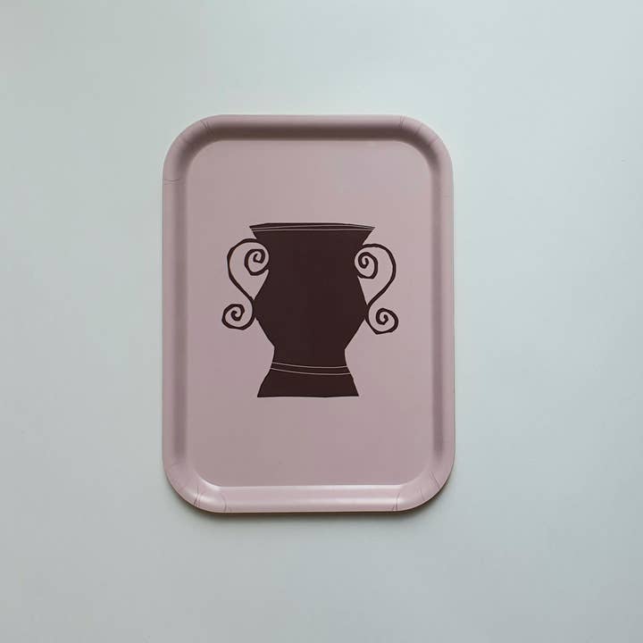 Birchwood Veneer Art Tray - Pot for wholesale by Elly Vvaller