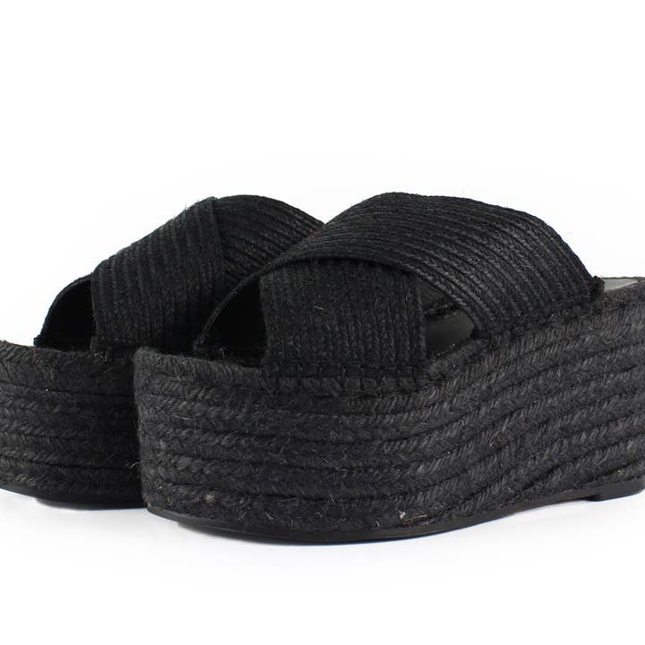 Black Mireia Platform for wholesale by Ritmo Barcelona