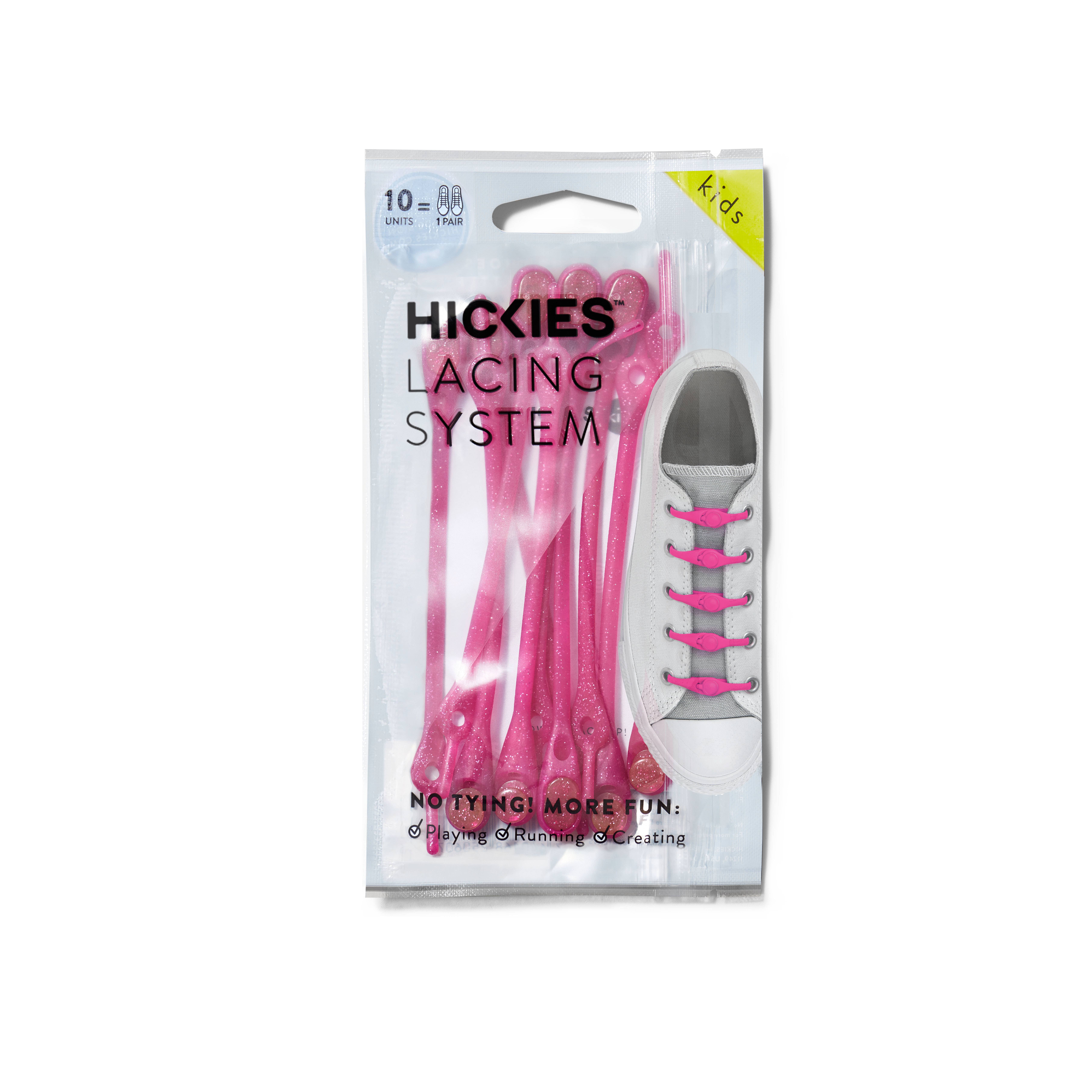 HICKIES - Wholesale Shoelaces - Kids & Baby - HICKIES Kids Glitter Pink